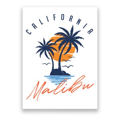 Summer In Malibu Beach Poster