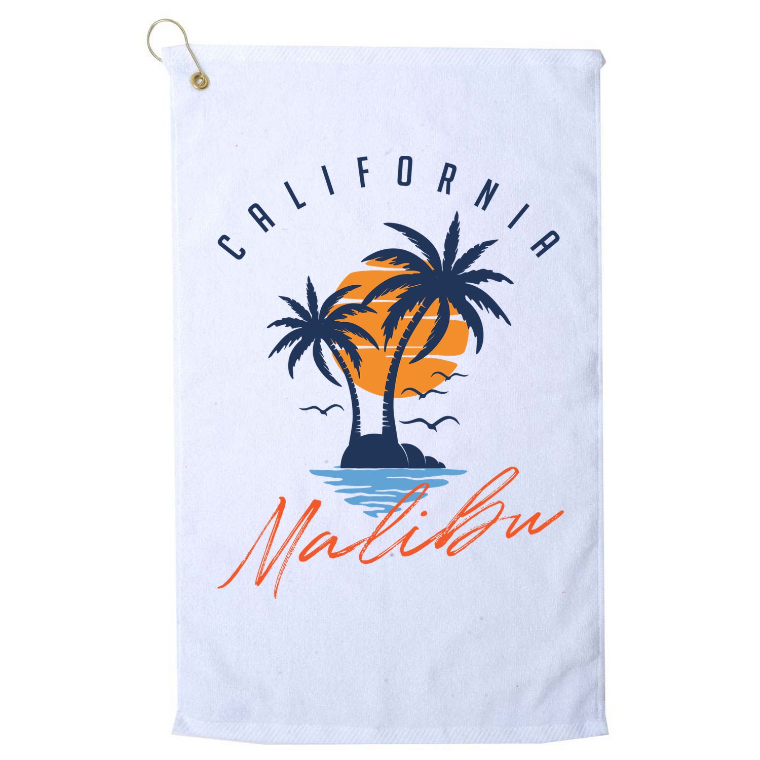 Summer In Malibu Beach Golf Towel