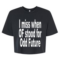 Shoprevive I Miss When Of Stood For Odd Future Bella+Canvas Jersey Crop Tee