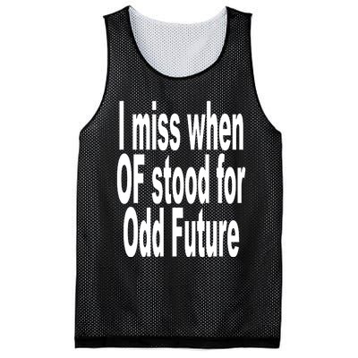 Shoprevive I Miss When Of Stood For Odd Future Mesh Reversible Basketball Jersey Tank