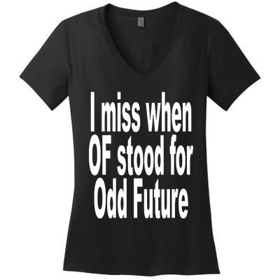 Shoprevive I Miss When Of Stood For Odd Future Women's V-Neck T-Shirt