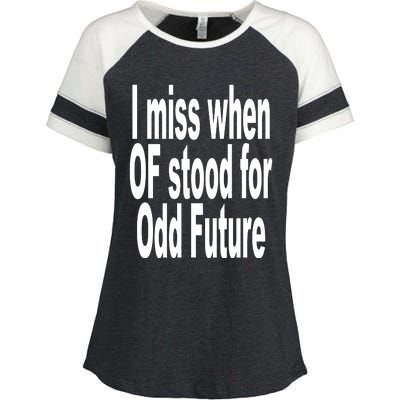 Shoprevive I Miss When Of Stood For Odd Future Enza Ladies Jersey Colorblock Tee