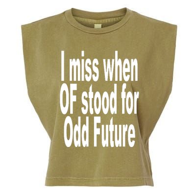 Shoprevive I Miss When Of Stood For Odd Future Garment-Dyed Women's Muscle Tee