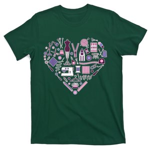 Sewing Is My Heart Funny Sewing Lovers Gifts For Quilters T-Shirt