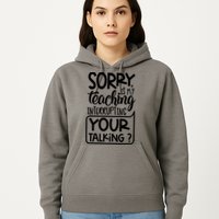 Sorry Is My Teaching Interrupting Your Talking Funny Hoodie
