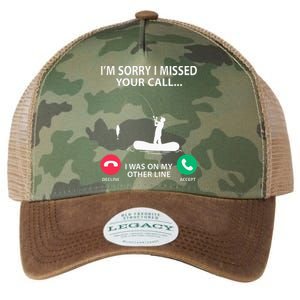 Sorry I Missed your Call I was on my Other Line Fishing Legacy Tie Dye Trucker Hat