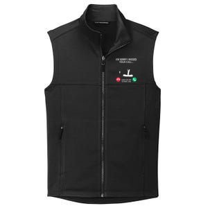 Sorry I Missed your Call I was on my Other Line Fishing Collective Smooth Fleece Vest