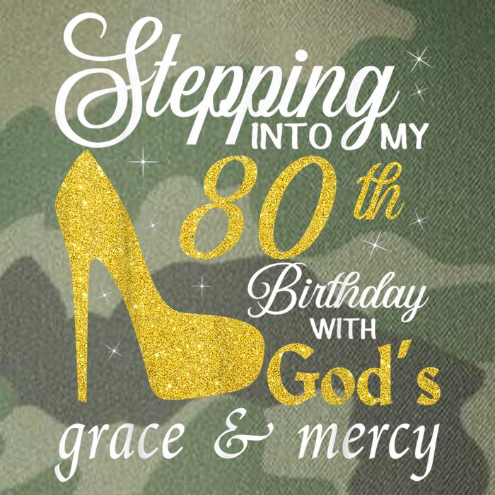 Stepping Into My 80th Birthday With God's Grace And Mercy Legacy Tie Dye Trucker Hat