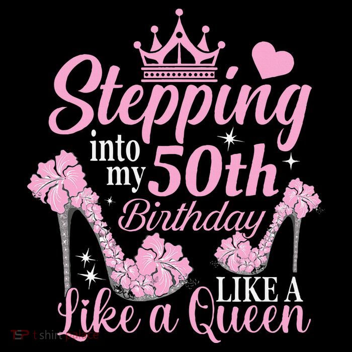 Stepping Into My 50Th Birthday Like A Queen Button
