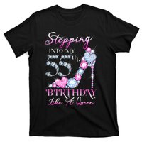 Stepping Into My 55th  Birthday Like A Queen T-Shirt