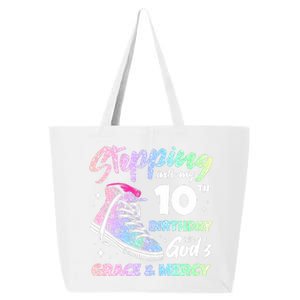 Stepping Into My 10th Birthday 10 Years Old Ten Birthday 25L Jumbo Tote