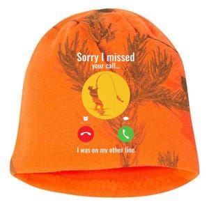 Sorry I Missed Your Call Fishing Funny Gift Kati - Camo Knit Beanie