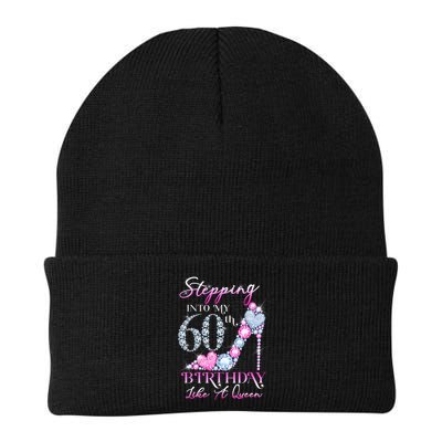 Stepping Into My 60th  Birthday Like A Queen Beanie