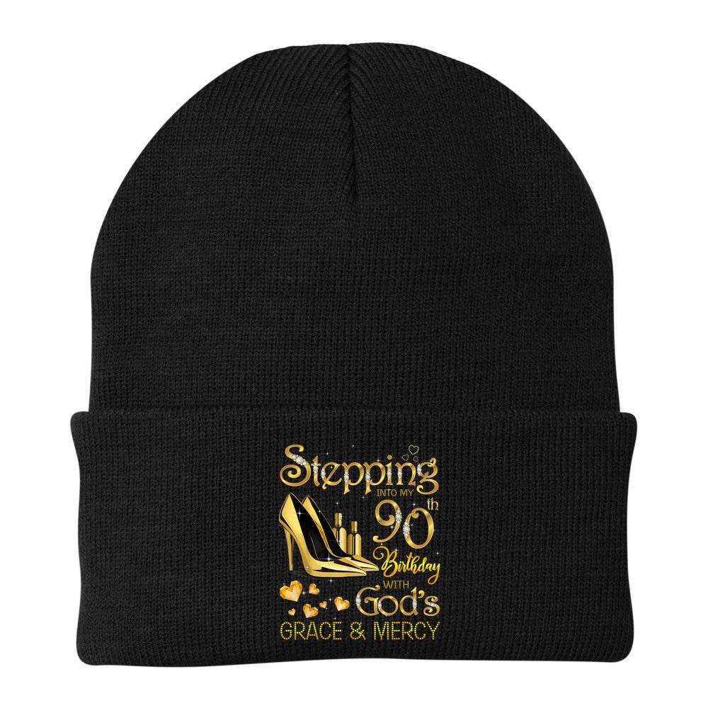 Stepping into my 90th birthday with God's grace & Mercy Beanie