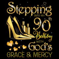 Stepping into my 90th birthday with God's grace & Mercy 16 in Basic Backpack