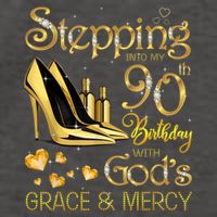 Stepping into my 90th birthday with God's grace & Mercy Vector Backpack