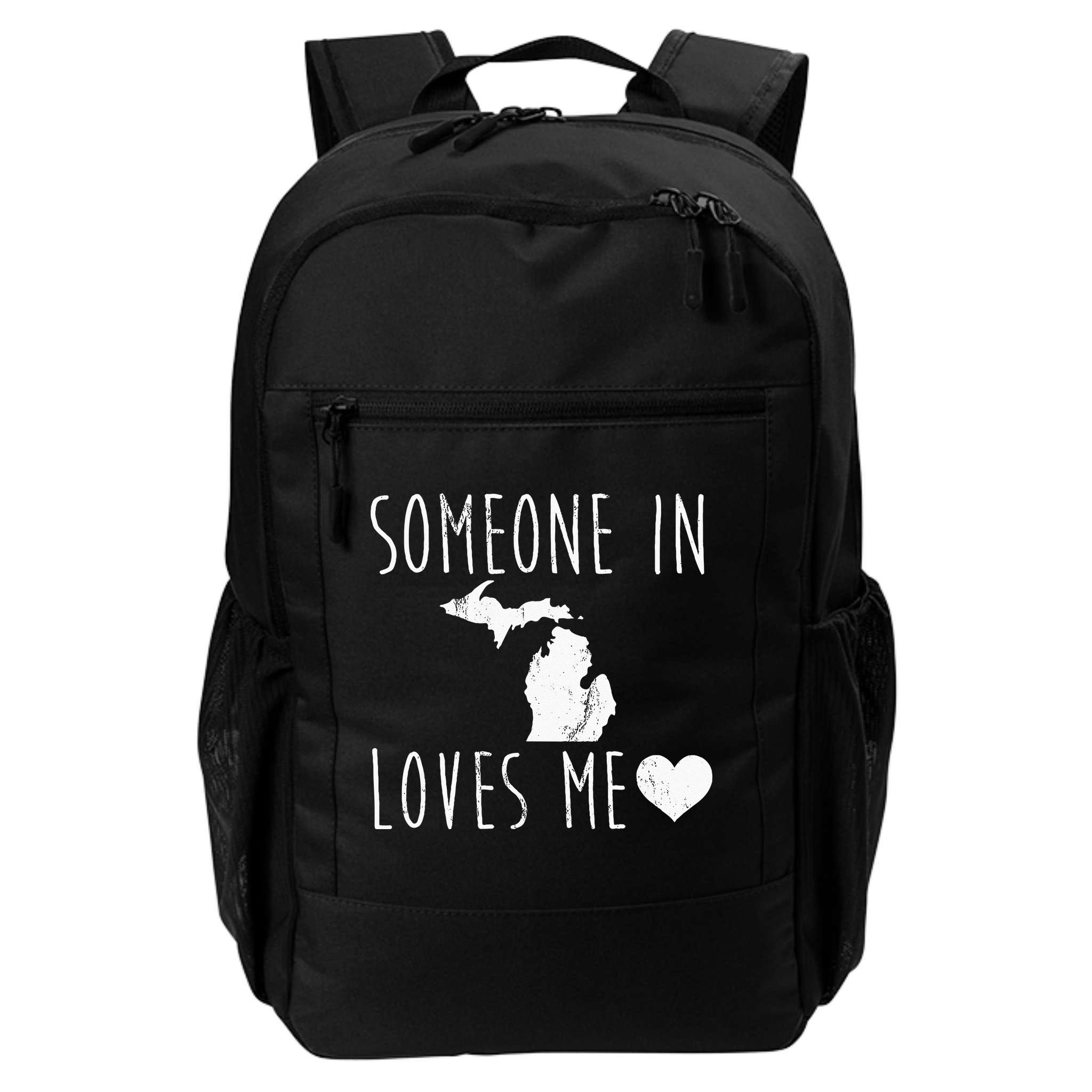 Someone In Michigan Loves Me! Cute State Gift Backpack