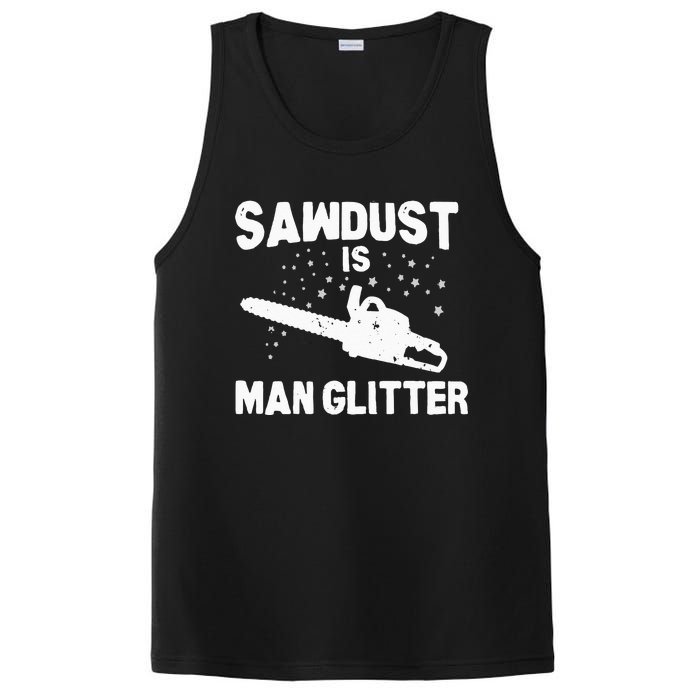 Sawdust Is Man Glitter Chainsaw Wood Working Saw Dust PosiCharge Competitor Tank