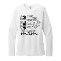 She Is Mom Celebrating Motherhood Womens CVC Long Sleeve Shirt