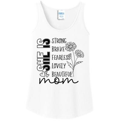 She Is Mom Celebrating Motherhood Ladies Essential Tank