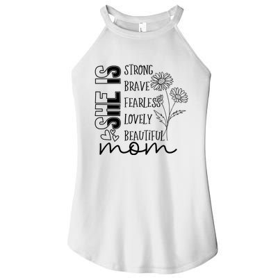 She Is Mom Celebrating Motherhood Women's Perfect Tri Rocker Tank