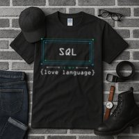 Sql Is My Love Language Programmer Tall T-Shirt
