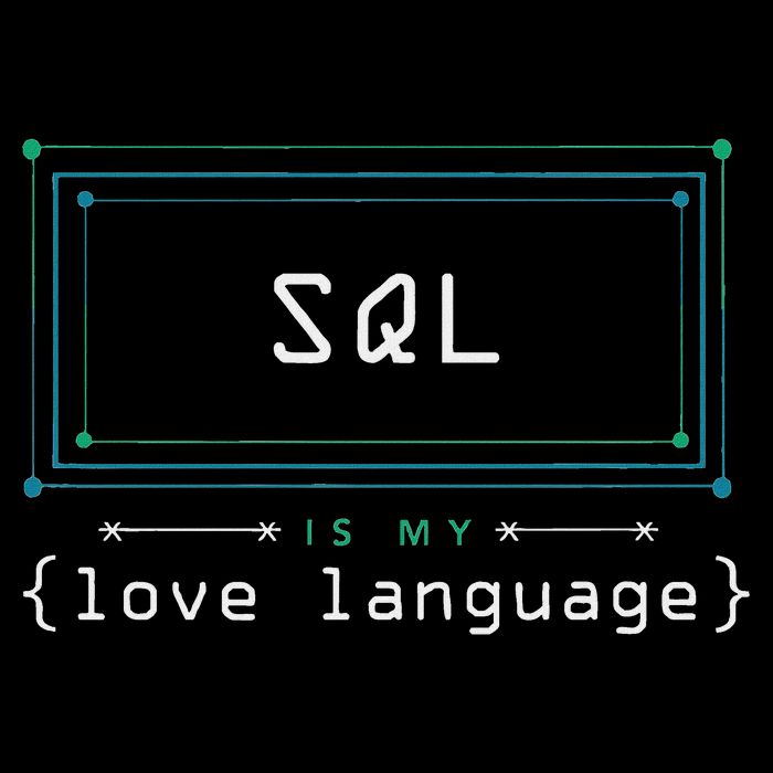 Sql Is My Love Language Programmer 7-Panel Snapback Hat