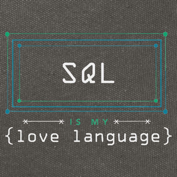 Sql Is My Love Language Programmer Cotton Canvas Backpack