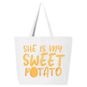 She Is My Sweet Potato Thanks Giving Vegetable Potato Gift 25L Jumbo Tote