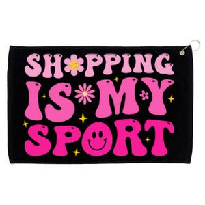 Shopping Is My Sport Funny Shopping Lover Grommeted Golf Towel