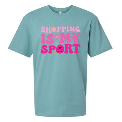 Shopping Is My Sport Funny Shopping Lover Sueded Cloud Jersey T-Shirt