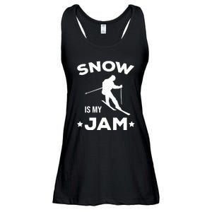 Snow Is My Jam Skiing Lover Gift For Skier Ladies Essential Flowy Tank