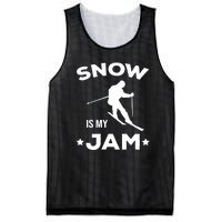 Snow Is My Jam Skiing Lover Gift For Skier Mesh Reversible Basketball Jersey Tank