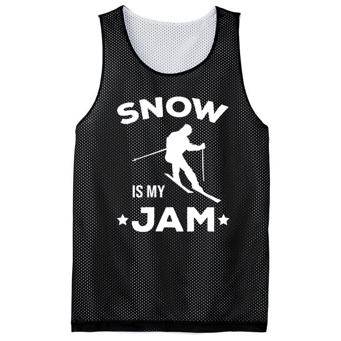 Snow Is My Jam Skiing Lover Gift For Skier Mesh Reversible Basketball Jersey Tank