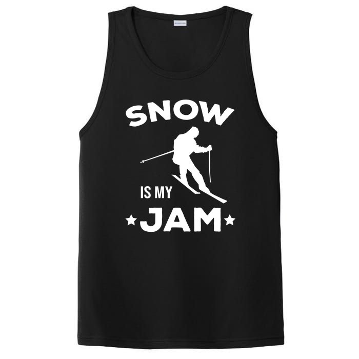 Snow Is My Jam Skiing Lover Gift For Skier PosiCharge Competitor Tank