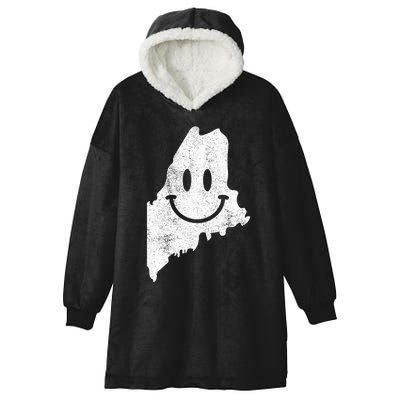 Smiling In Me – Funny Maine Happy Face Hooded Wearable Blanket