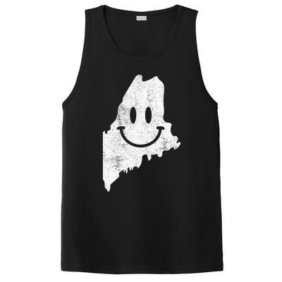 Smiling In Me – Funny Maine Happy Face PosiCharge Competitor Tank