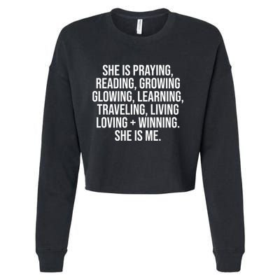 She Is Me Couples Marriage True Love Valentines Cropped Pullover Crew