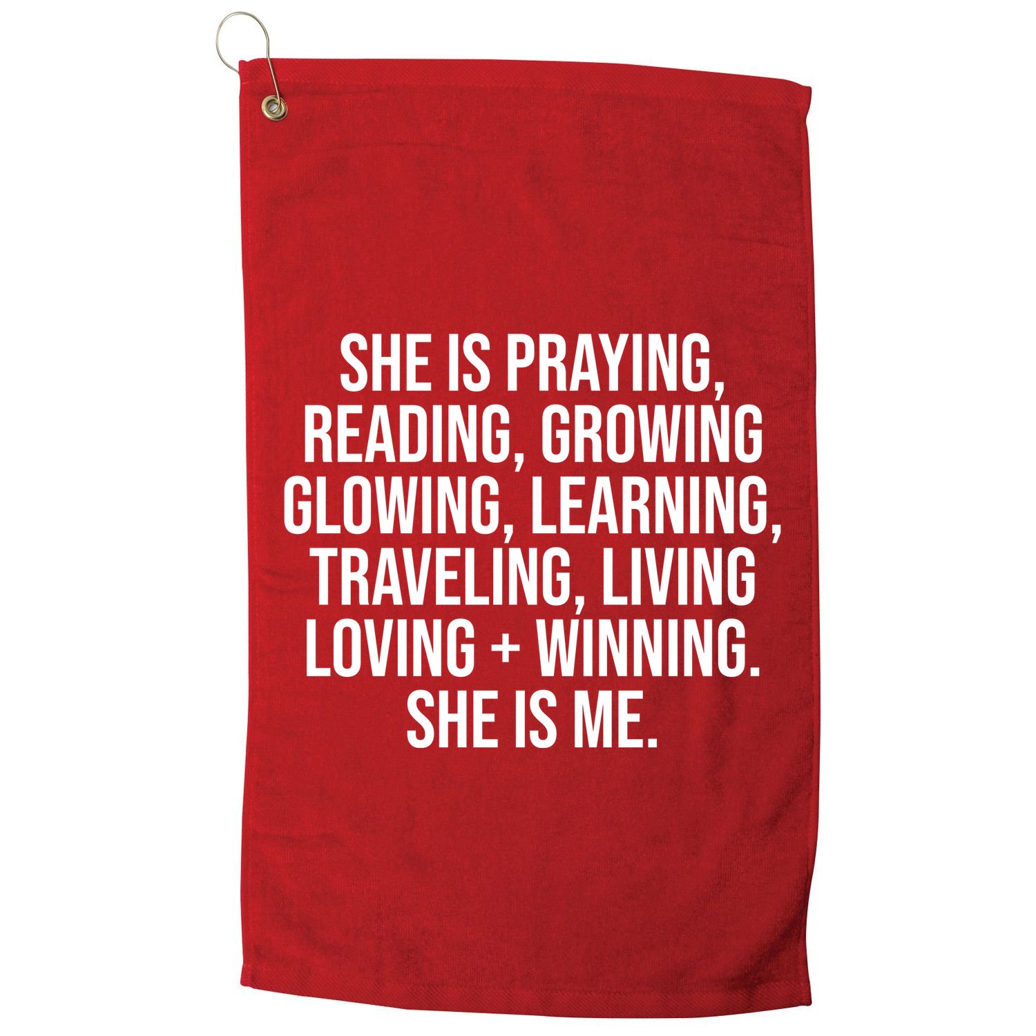 She Is Me Couples Marriage True Love Valentines Golf Towel