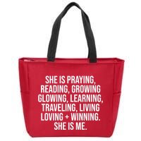 She Is Me Couples Marriage True Love Valentines Zip Tote Bag