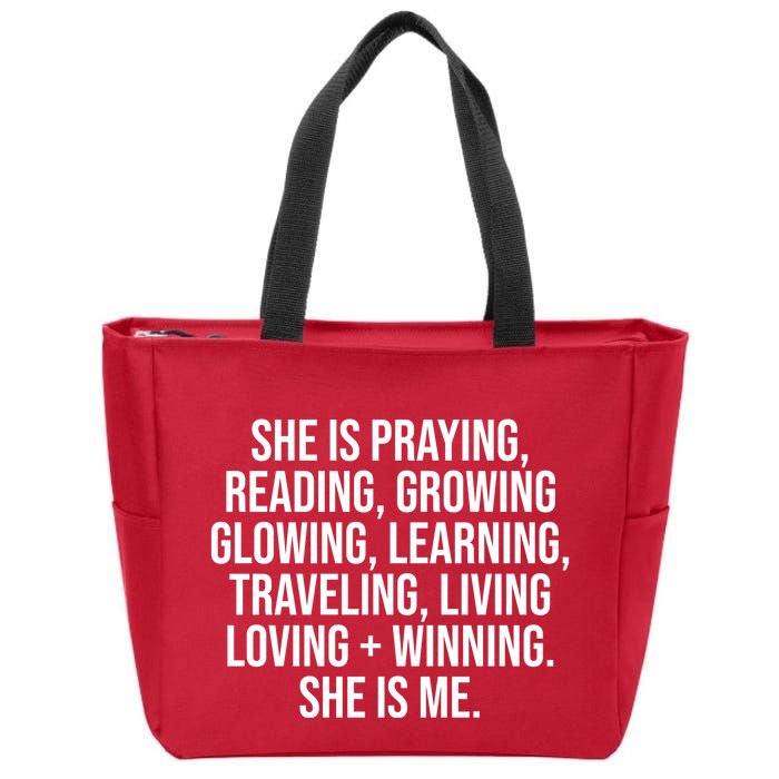 She Is Me Couples Marriage True Love Valentines Zip Tote Bag