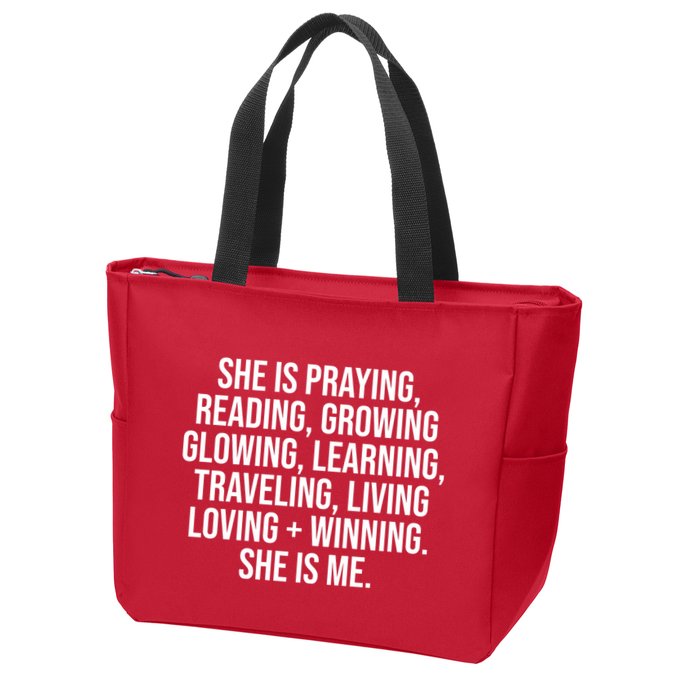 She Is Me Couples Marriage True Love Valentines Zip Tote Bag