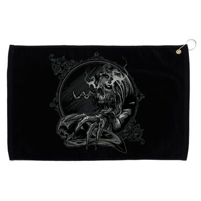 Skull Inside Mirror Grommeted Golf Towel