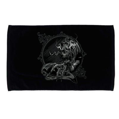 Skull Inside Mirror Microfiber Hand Towel