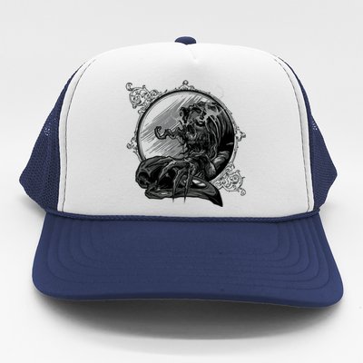 Skull Inside Mirror Trucker Hat