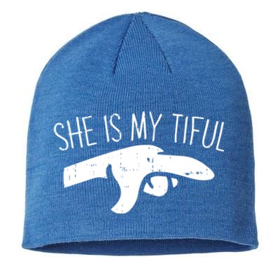 She Is My Tiful Halloween Costume Ghost Matching Couple Great Gift Sustainable Beanie