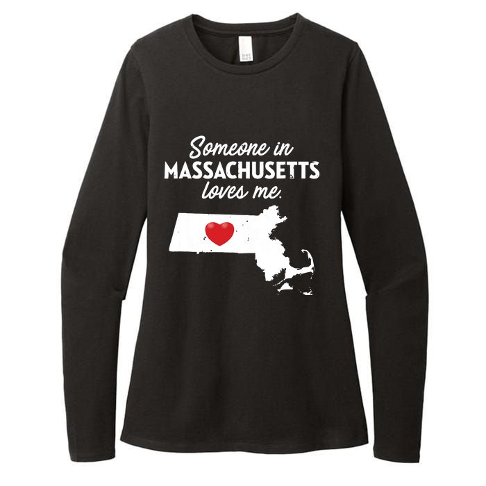 Someone In Massachusetts Loves Me Massachusetts Womens CVC Long Sleeve Shirt