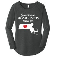 Someone In Massachusetts Loves Me Massachusetts Women's Perfect Tri Tunic Long Sleeve Shirt