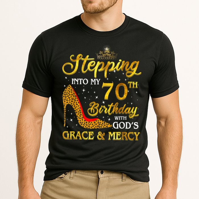 Stepping Into My 70th Birthday Gift Girls WoM.e.n 70 Year Old Cooling Performance Crew T-Shirt