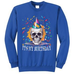 Skeleton ItS My Birthday Party Happy Halloween Birthday Gift Sweatshirt